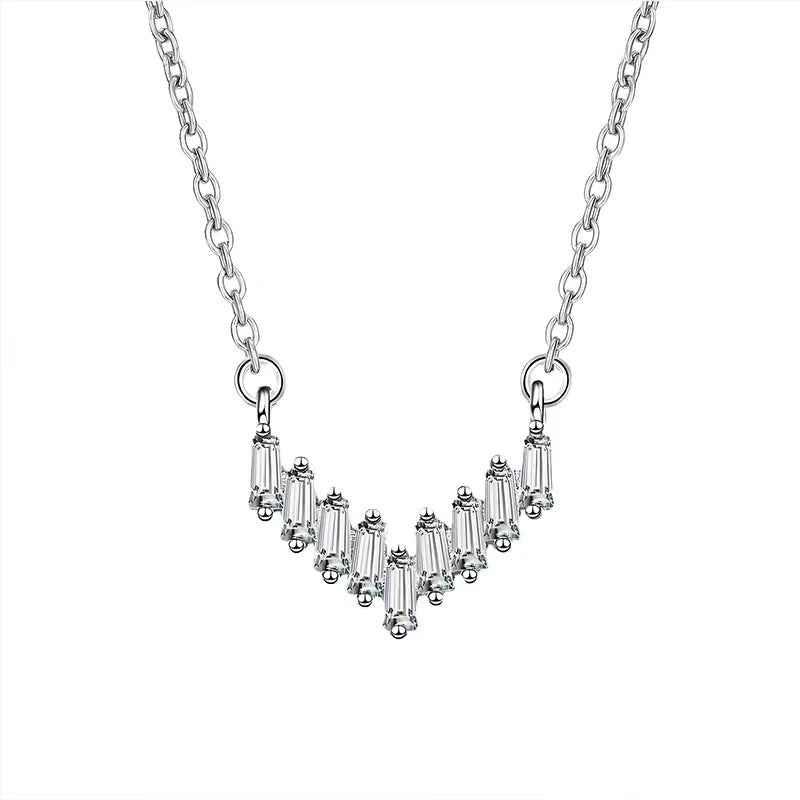 baguette bar necklace - JIMMY JEWELRY 01