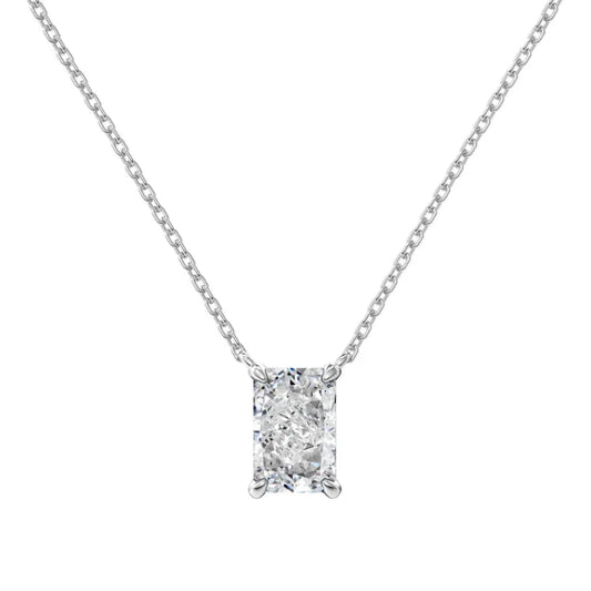 8A Crushed Iced Cut Zirconia Pendant Jewelry Necklace - JIMMY JEWELRY 01