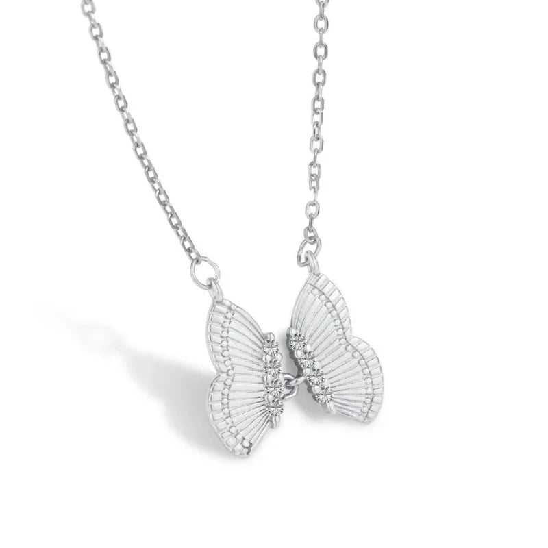 butterfly and diamond necklace - JIMMY JEWELRY 01