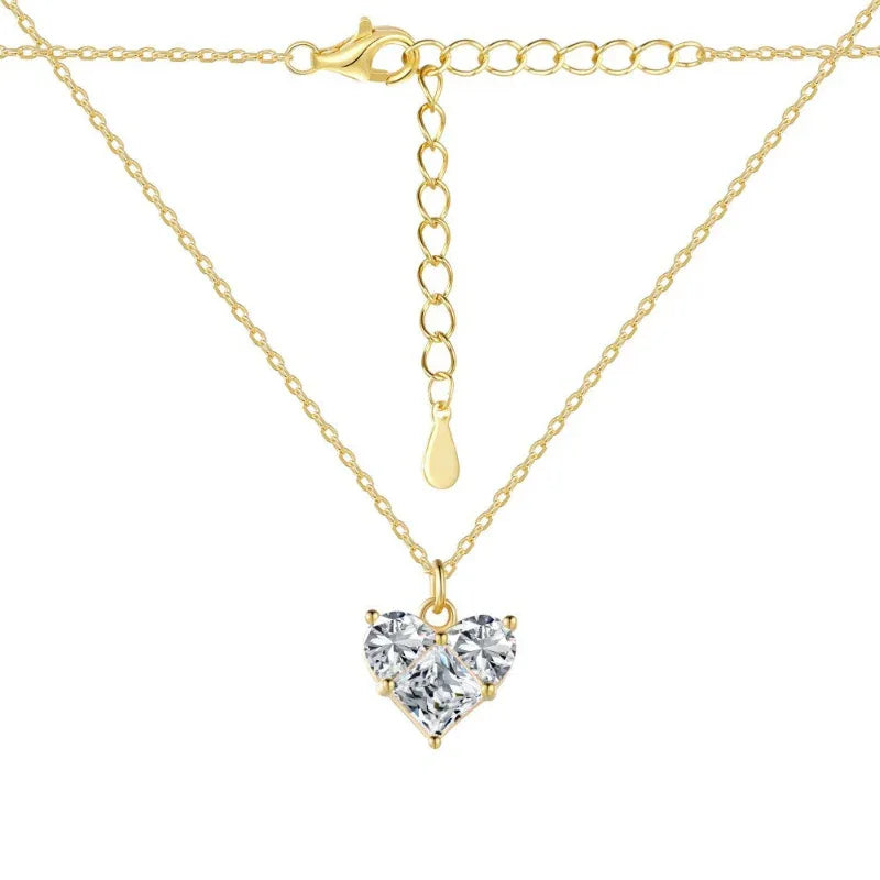 Sparkling Heart Necklaces - JIMMY JEWELRY 01