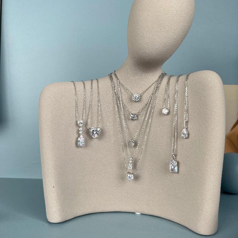 Heart Luxury Cubic Zircon Pendant Necklace - JIMMY JEWELRY 01