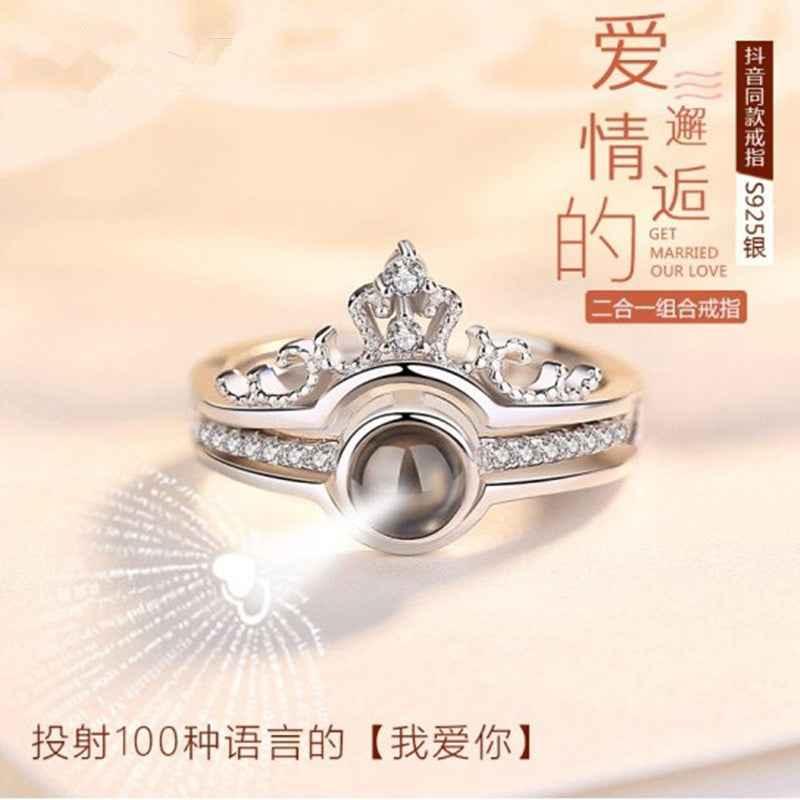 100 Languages Projection Ring - Unique Gift for Your Loved One - JIMMY JEWELRY 01