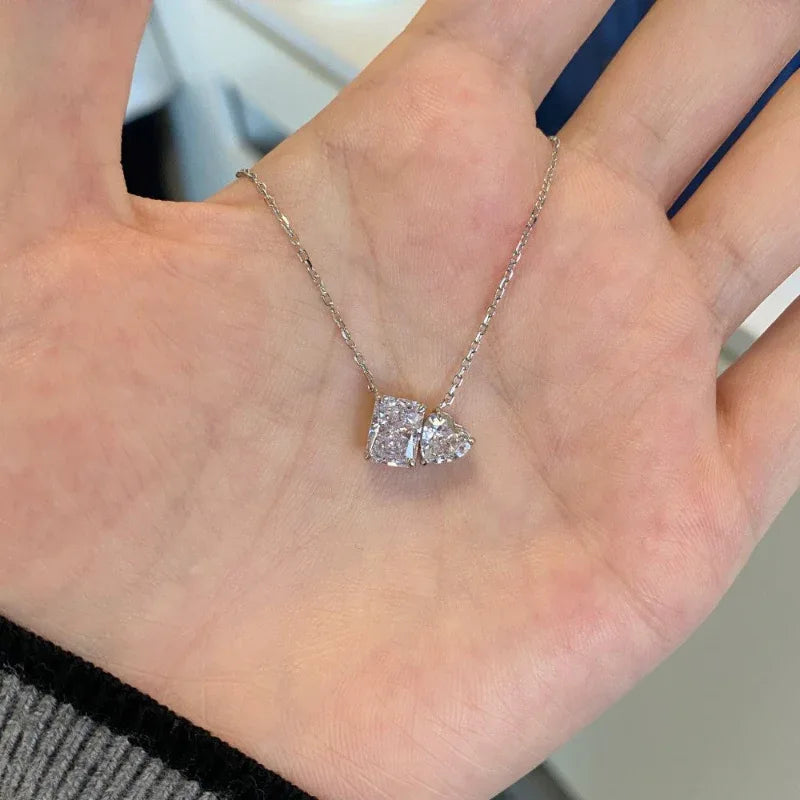 Crystal Heart Shape Lover Pendant - JIMMY JEWELRY 01