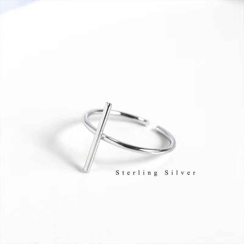 925 sterling silver simple open ring