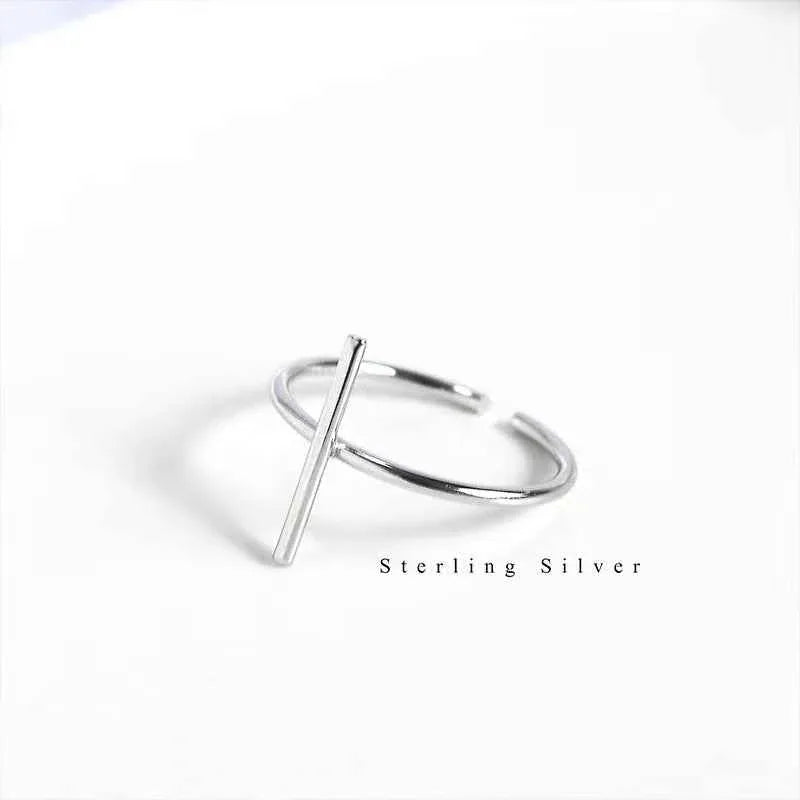 925 Sterling Silver Open Ring - Simple and Elegant Design - JIMMY JEWELRY 01