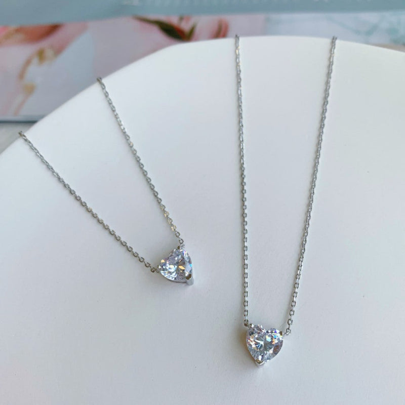 Timeless Rhodium Heart Pendant