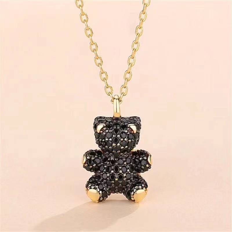 black diamond miffy necklace