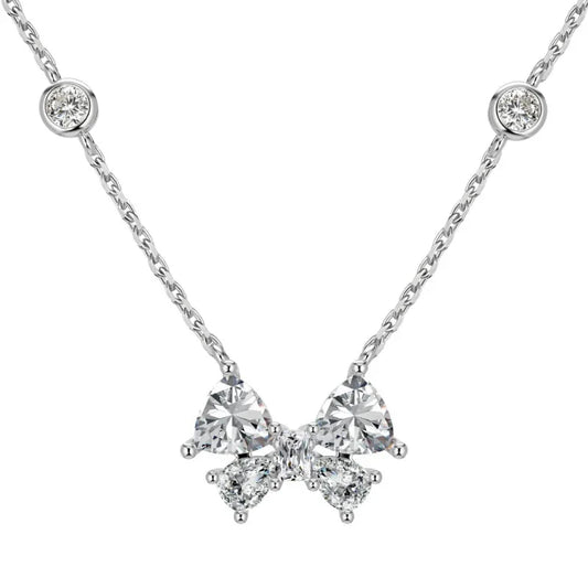 Butterfly Bow Circle Necklaces - JIMMY JEWELRY 01