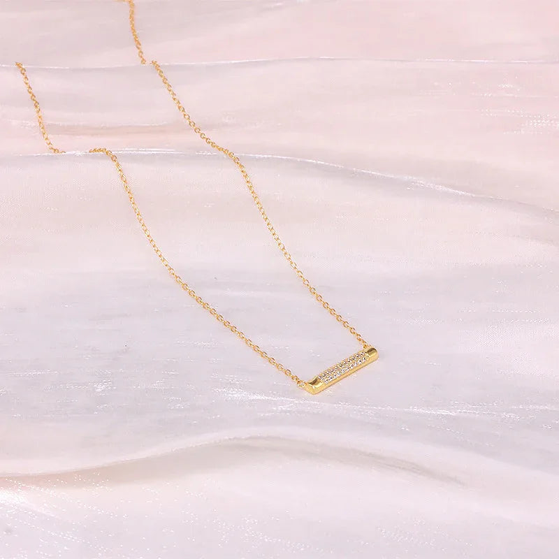 diamond bar necklace - JIMMY JEWELRY 01