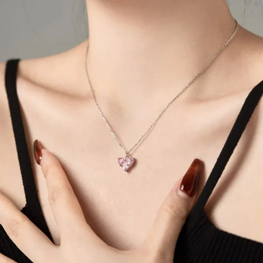 Sparkling Heart Necklaces - JIMMY JEWELRY 01