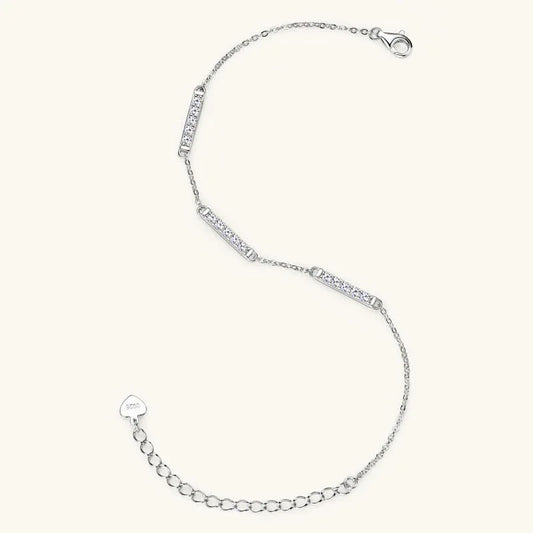 Moissanite Bar Bracelet - JIMMY JEWELRY 01
