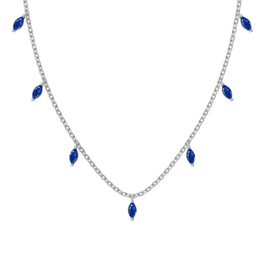Marquise Stone 5A Zirconia Tassels Jewellery Necklace - JIMMY JEWELRY 01