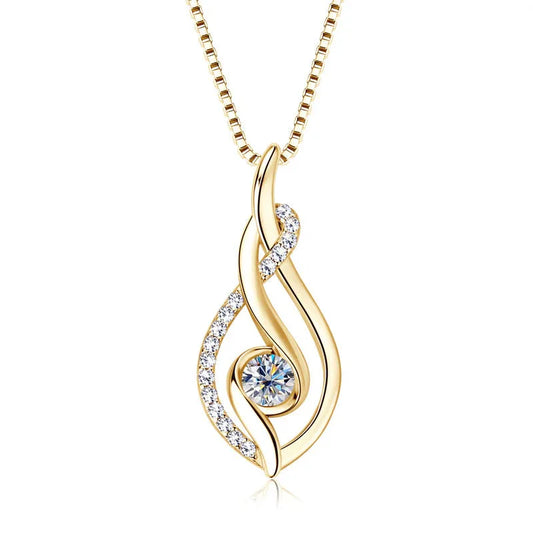 moissanite necklace pendant - JIMMY JEWELRY 01