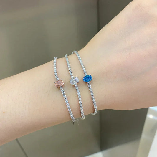 pink tennis bracelet - JIMMY JEWELRY 01