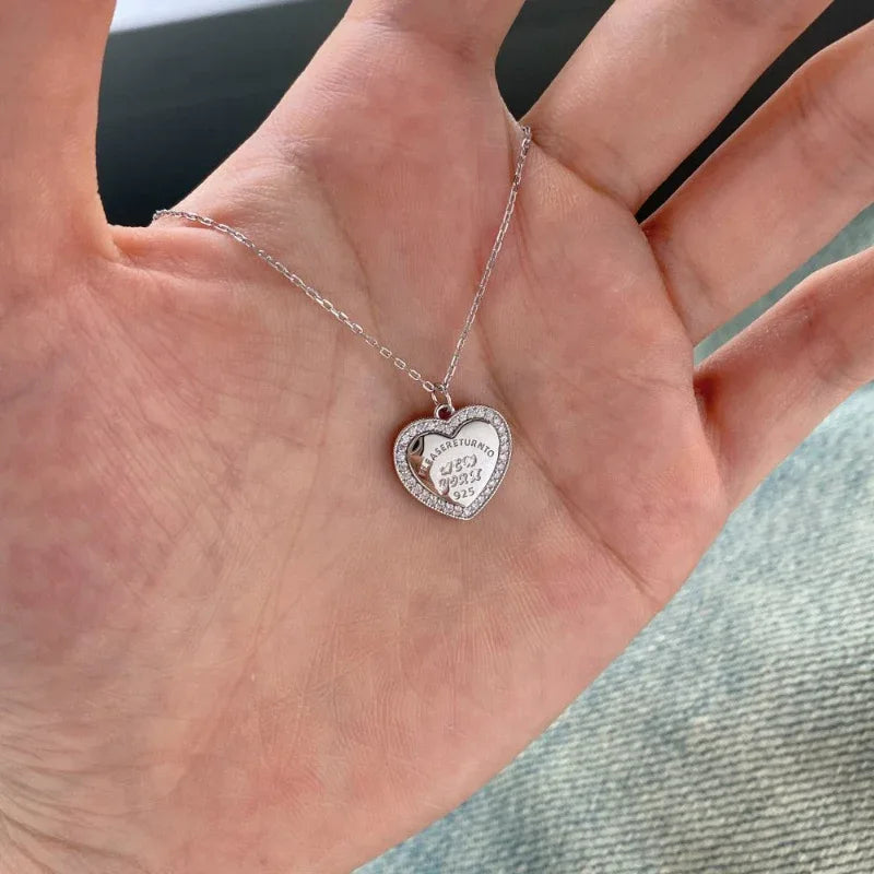 Love Big Heart Shaped Letter Pendant - JIMMY JEWELRY 01