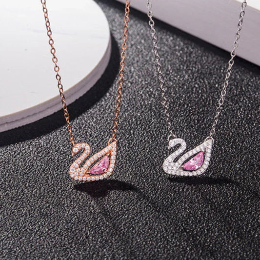 swarovski swan necklace - JIMMY JEWELRY 01