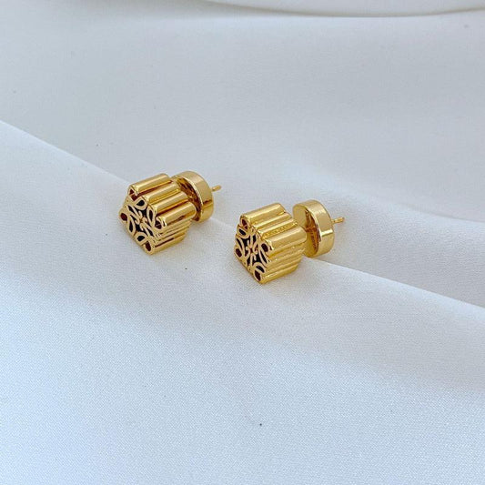 LOEWE Anagram Stud Earrings - JIMMY JEWELRY 01