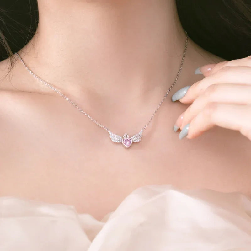 Heart Angle Wings Pendant - JIMMY JEWELRY 01