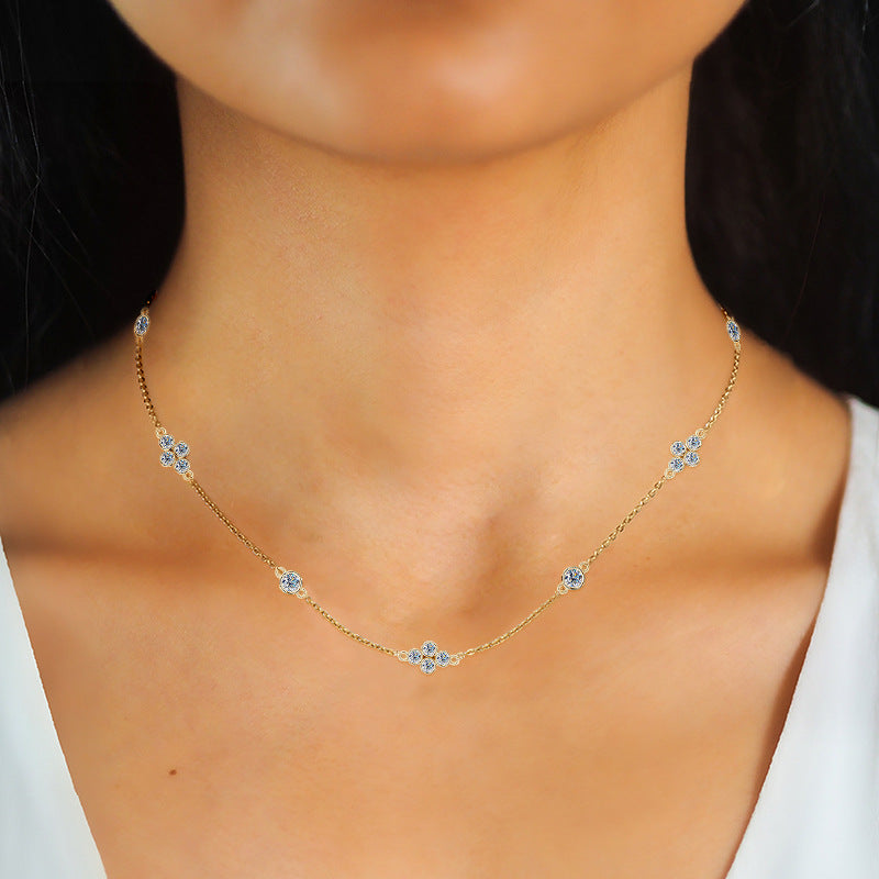 Luxurious VVS1 Clarity Moissanite Necklace