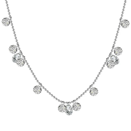 Bead Chain 5A Zirconia Tassel Jewelry Necklaces - JIMMY JEWELRY 01