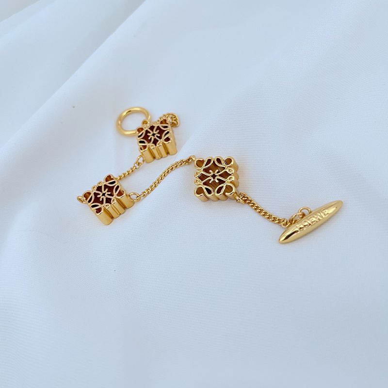 Gold Loewe Anagram Charm Bracelet
