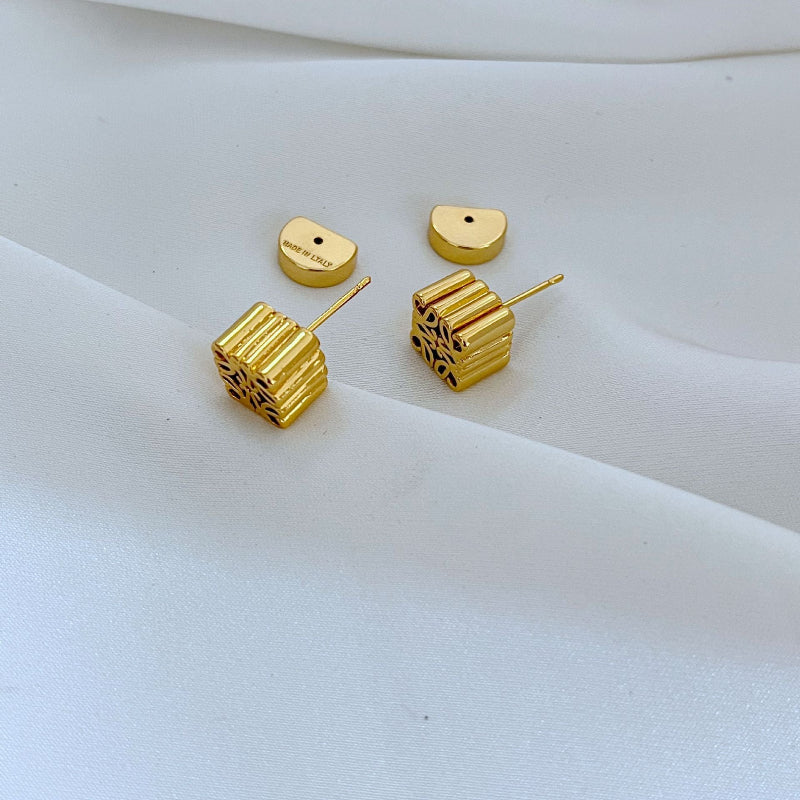 Minimalist LOEWE Anagram Stud Earrings