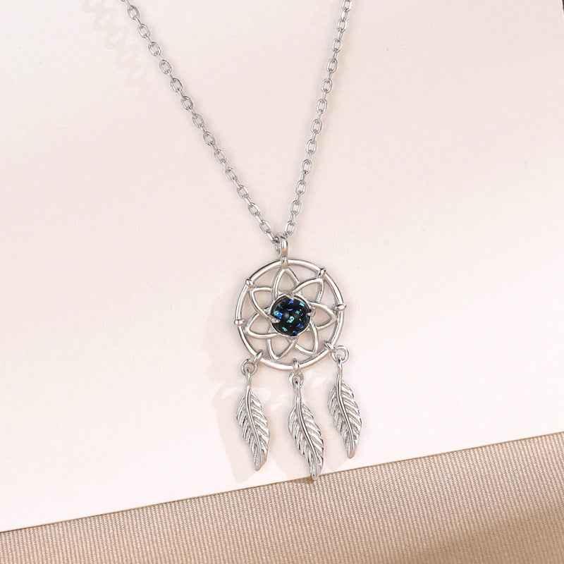dream catcher maple leaf necklace - JIMMY JEWELRY 01