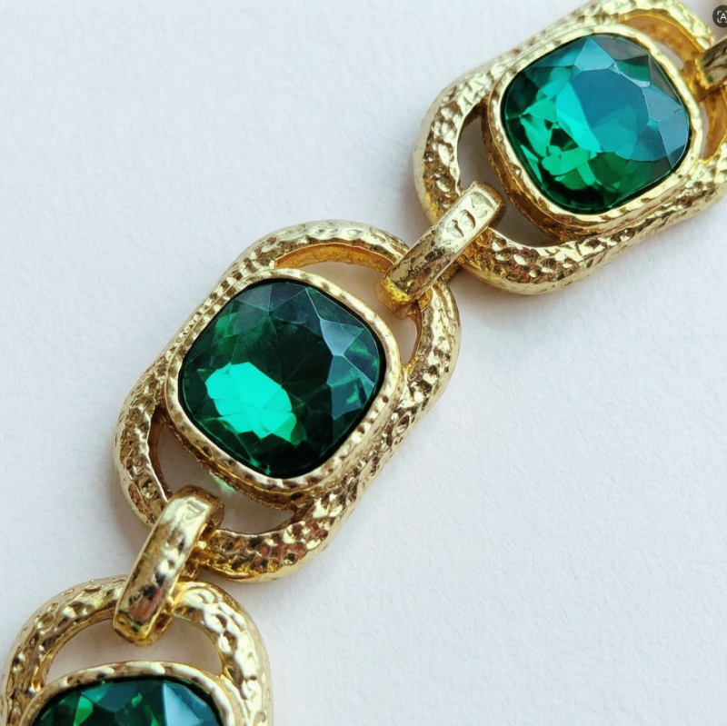 Oscar de la Renta Square Crystal Toggle Bracelet women