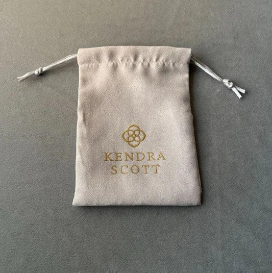 Jewelry pouch with Kendra Scott logo drawstring bag