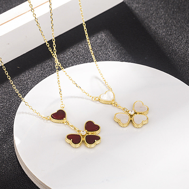 van cleef 4 leaf clover necklace