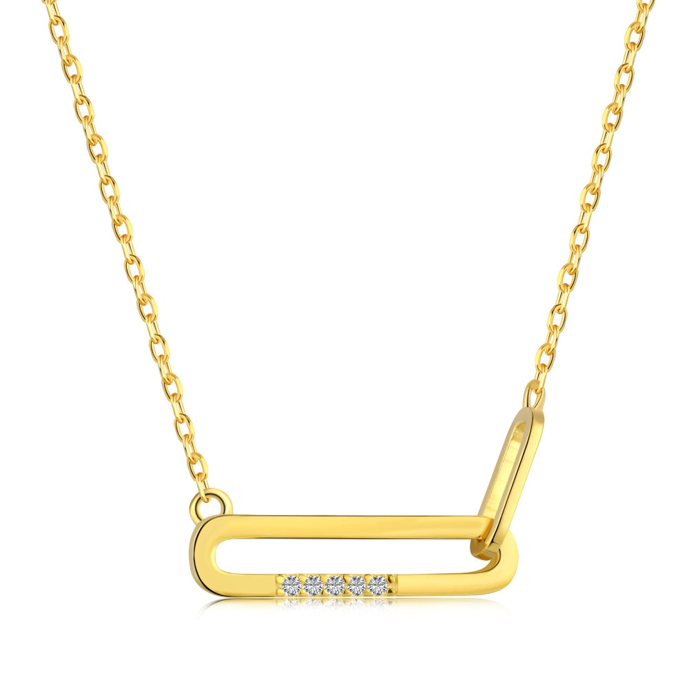 interlocking oval necklace