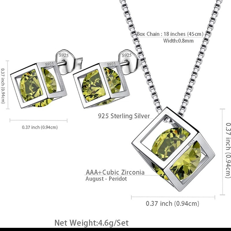 march birthstone necklace