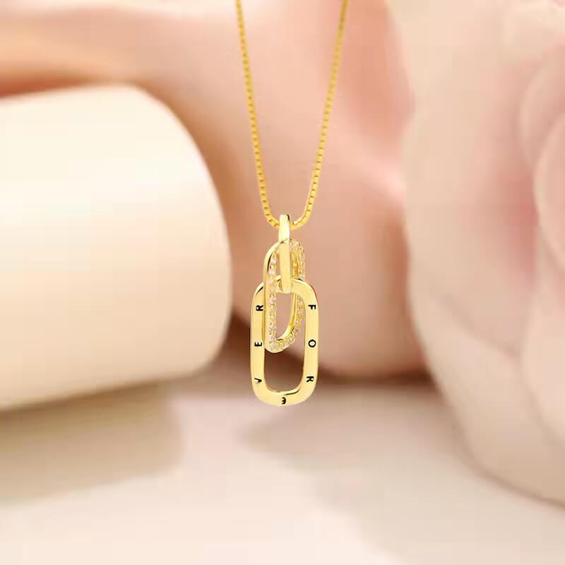 interlocking forever charm necklace usa