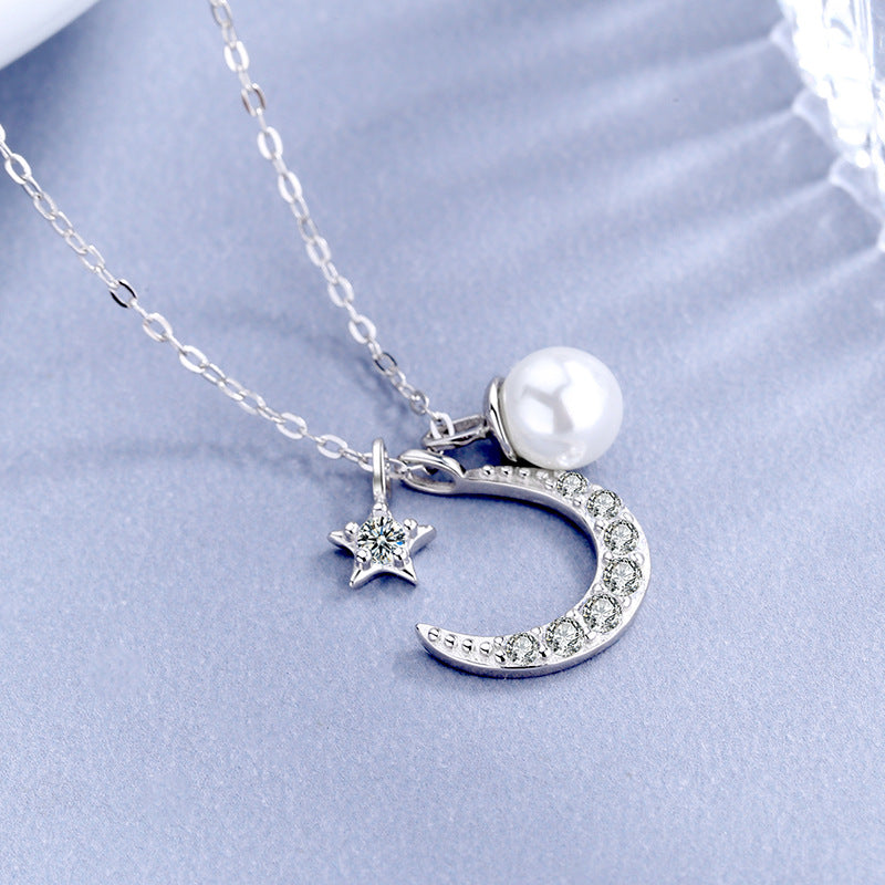 pearl moon necklace