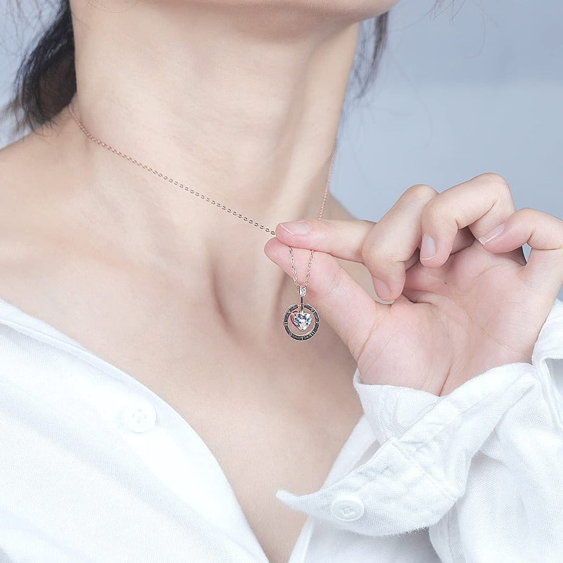 arrow love necklace silver