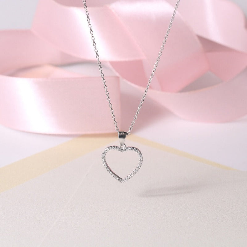 diamond heart necklace tiffany