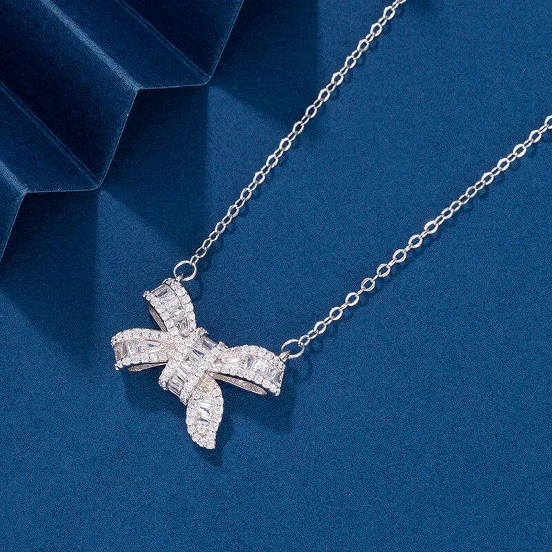 Ribbon Bow Pendant - JIMMY JEWELRY 01