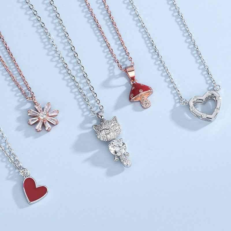 diamond mushroom necklace - JIMMY JEWELRY 01