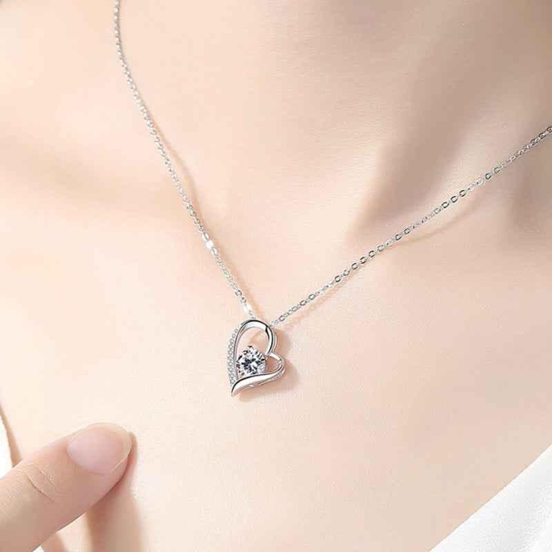 diamond heart pendant - JIMMY JEWELRY 01