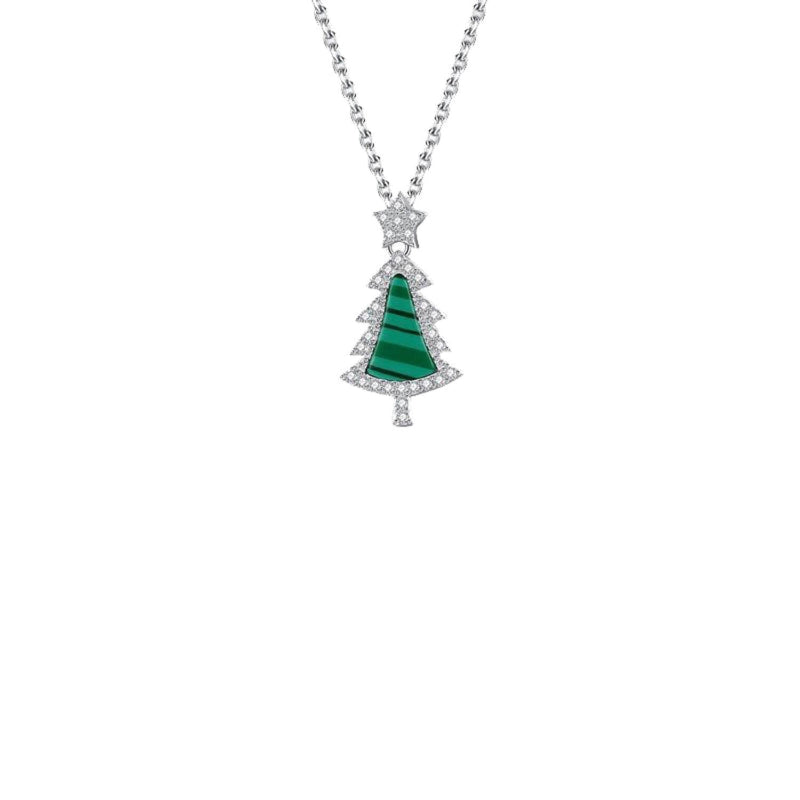 Emerald Green Tree Necklace