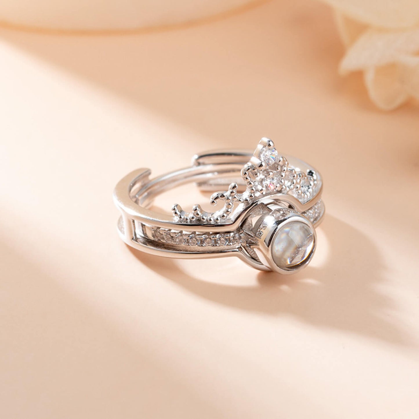 925 silver sterling ring projection ring