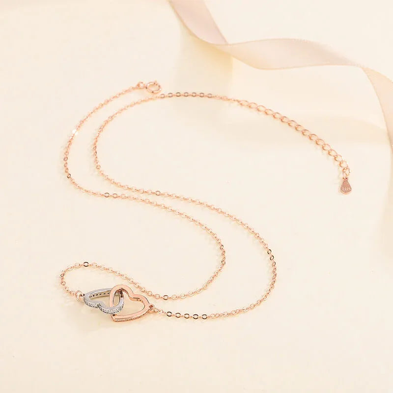 interlocking heart necklace - JIMMY JEWELRY 01