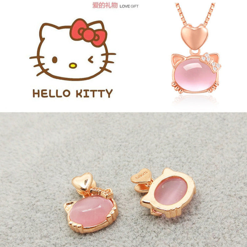 dainty hello kitty necklace