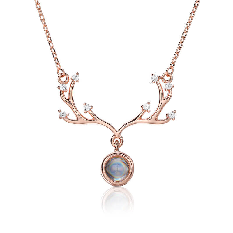 antler projection necklace