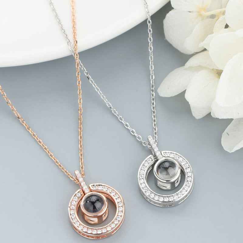 Jim Jewelry Halo 'I Love You' Projection Necklace