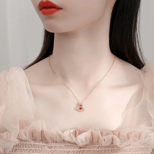 Xmas Bell Pendant Necklace - JIMMY JEWELRY 01