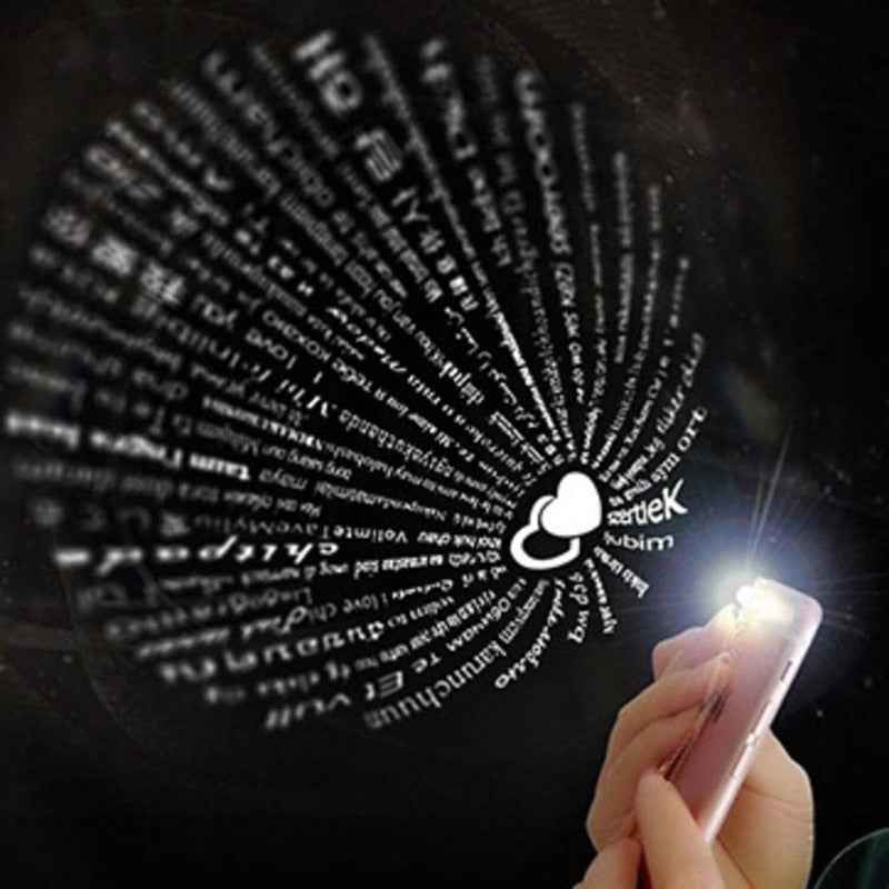 Jim`s Jewelry Heart 'I Love You' Projection Necklace