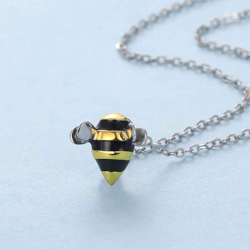 Adorable Bee Pendant Necklace