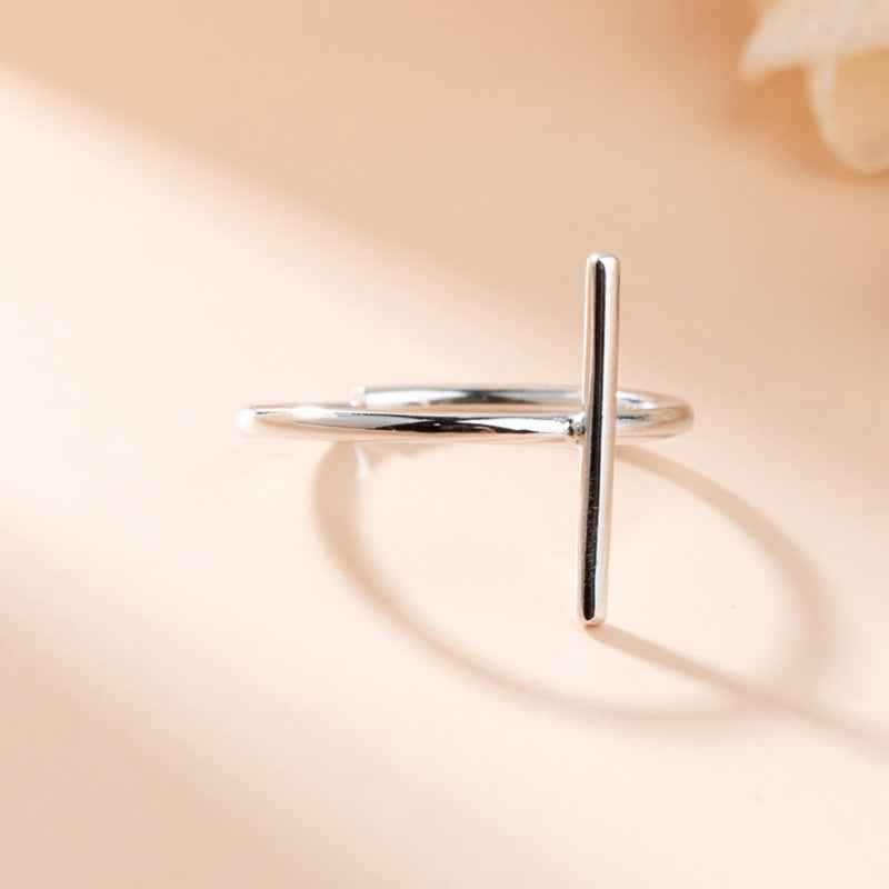 925 sterling silver simple open ring