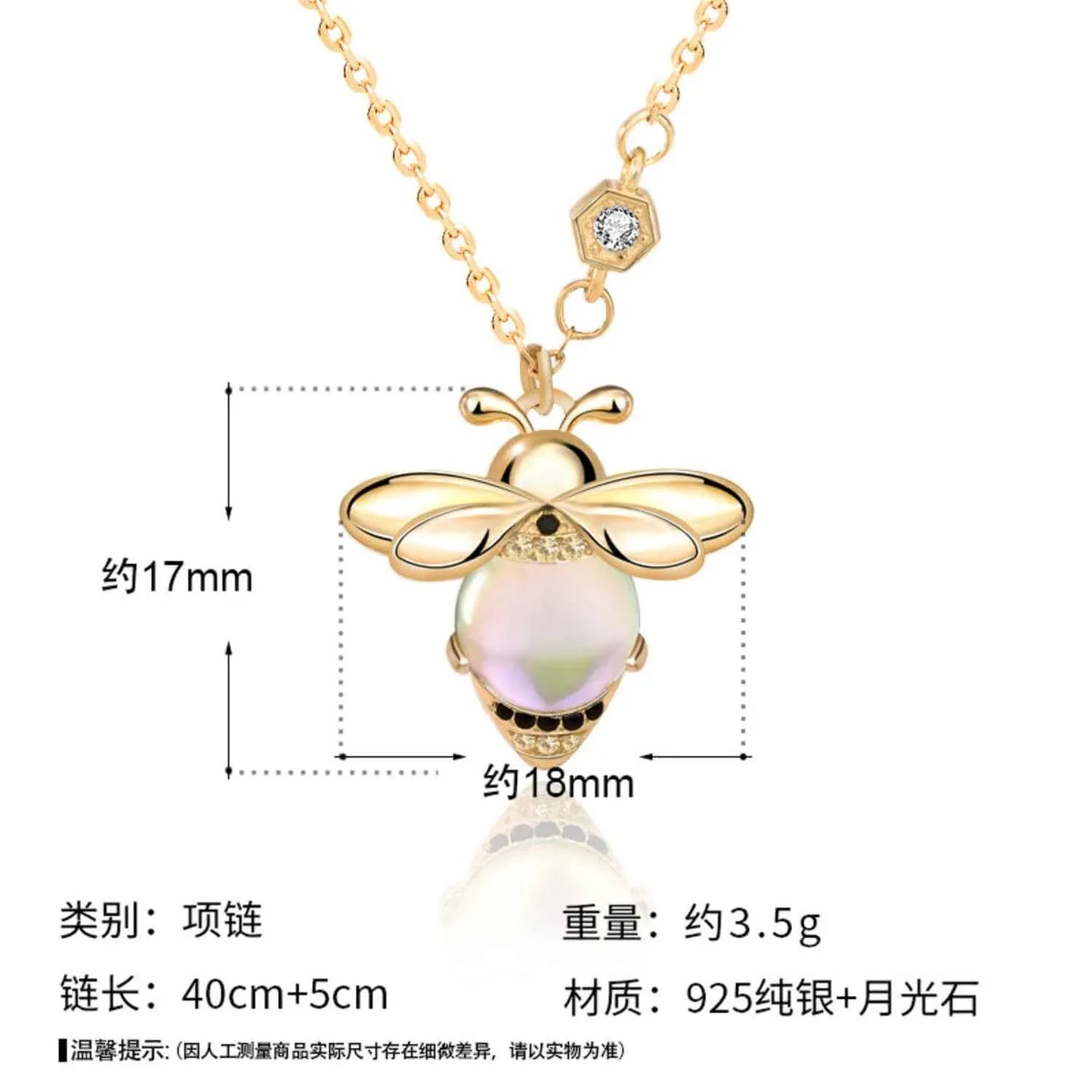 pearl bee necklace - JIMMY JEWELRY 01